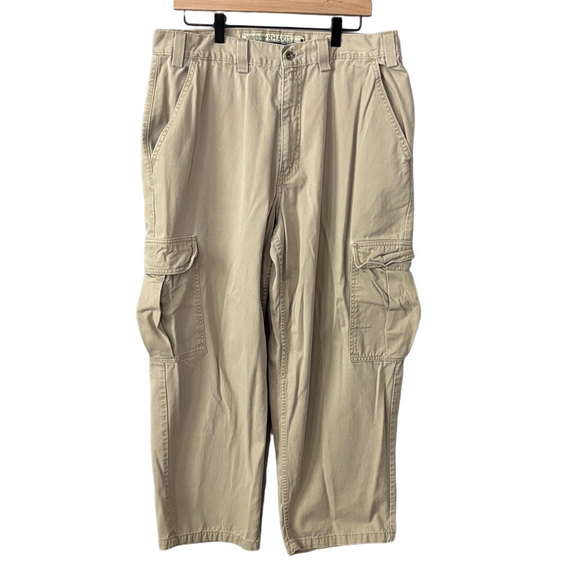 Levi's Other - Levi's Vintage 1999 Men’s Silvertab Khaki Baggy Cargo Pants size 36x30